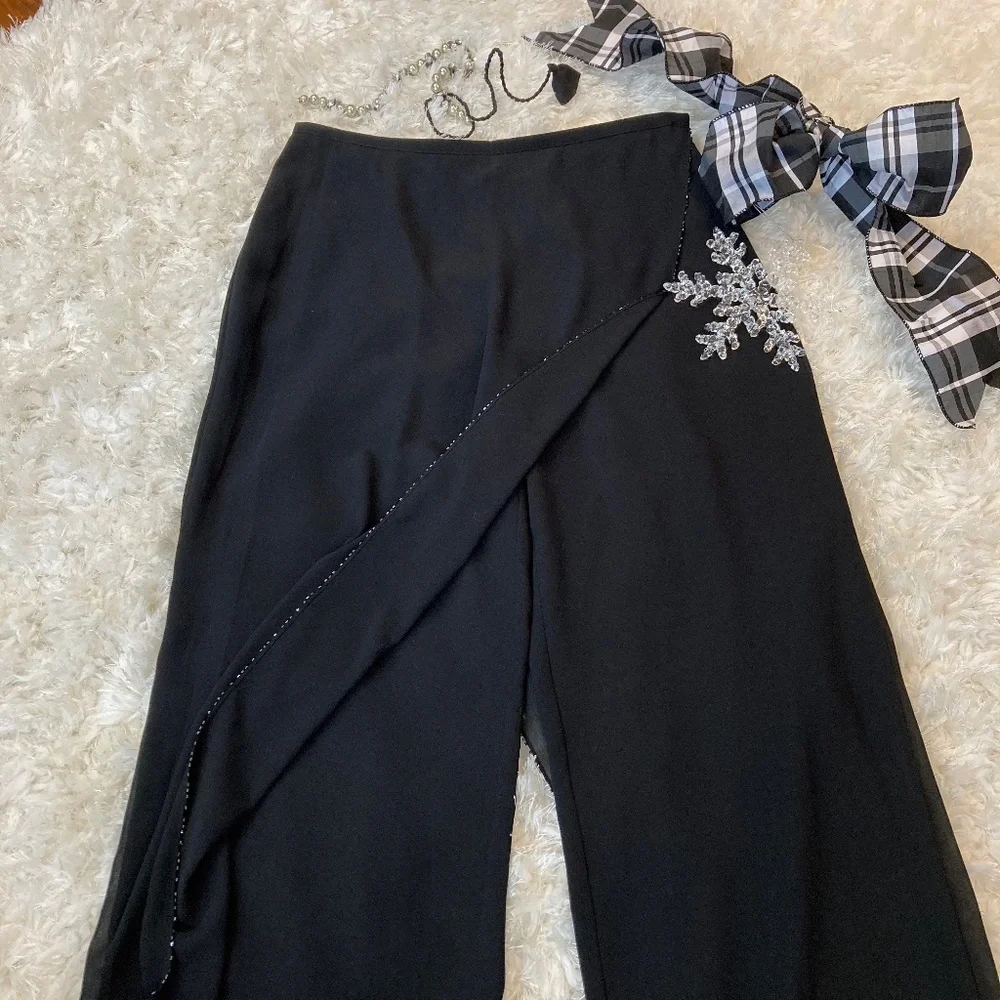 🖤 🖤 SIMON CHANG OVERLAY PANTS - Picture 3 of 14
